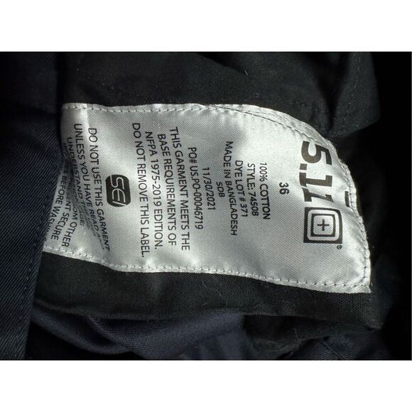 NWT 5.11 Fire Navy Mens Company Pant 2.0 Size 36x39 - Picture 7 of 7